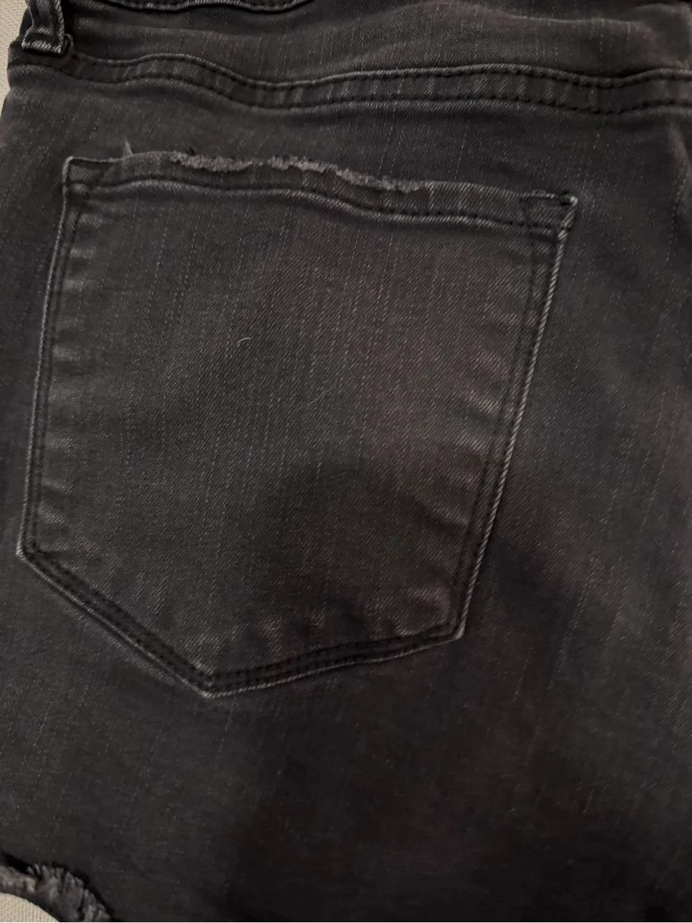 Women's Black Denim Cutoff Shorts